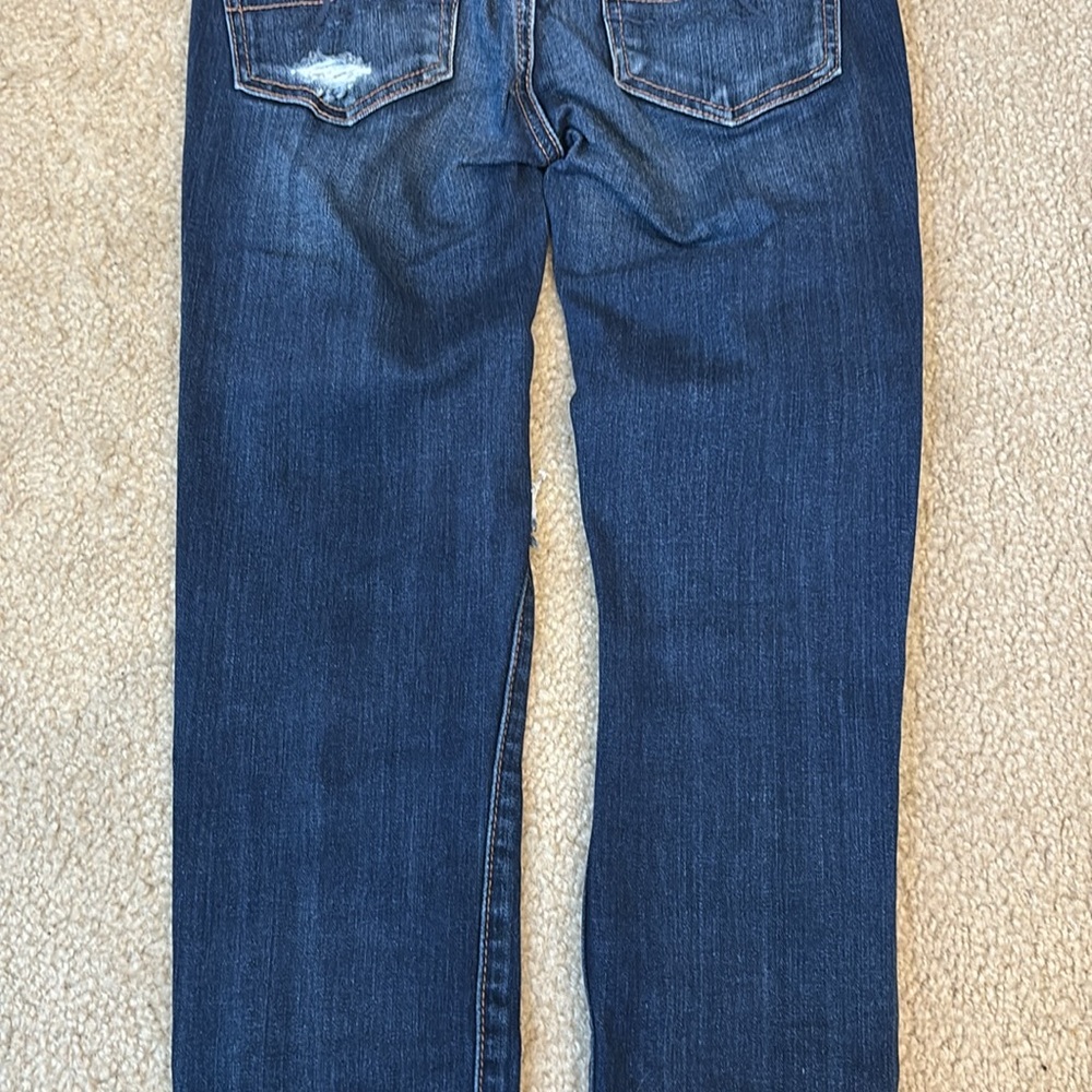 American Eagle Super Stretch Distressed Jeggings Jeans - Size 00 - Picture 8 of 9